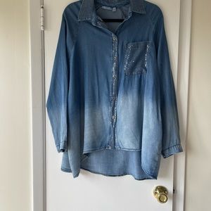 NEW Blue Denim shirt by KACTUS without tag attached